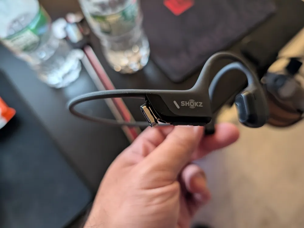 Adattatore di ricarica USB C per cuffie Aftershokz Aeropex AS800 e Shokz Openrun/Openrun Pro/Opencomm/OpenRun Mini, convertitore di tipo C adattatore per caricabatterie magnetico per cuffie Shokz