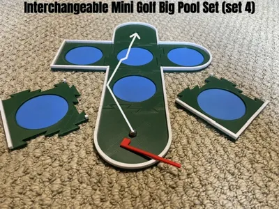 Interchangeable Mini Golf Big Pool Set (set 4)