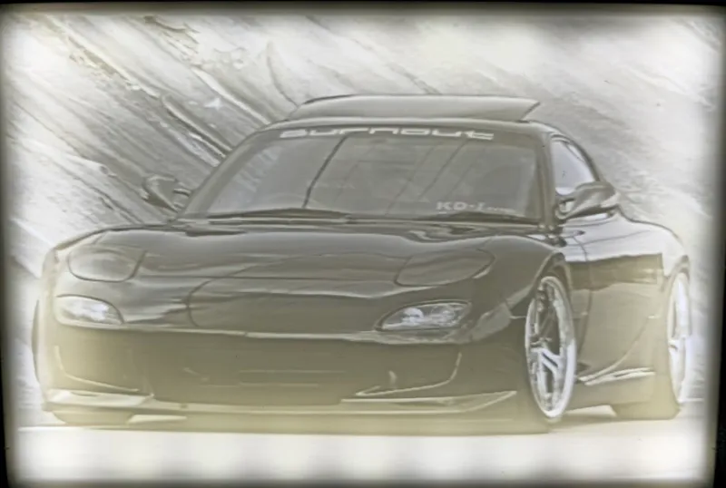 Shine Auto Project RX7 Burnout Body Kit Lithophane