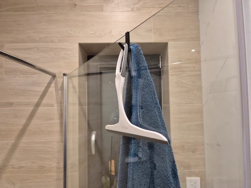 Shower towel hanger