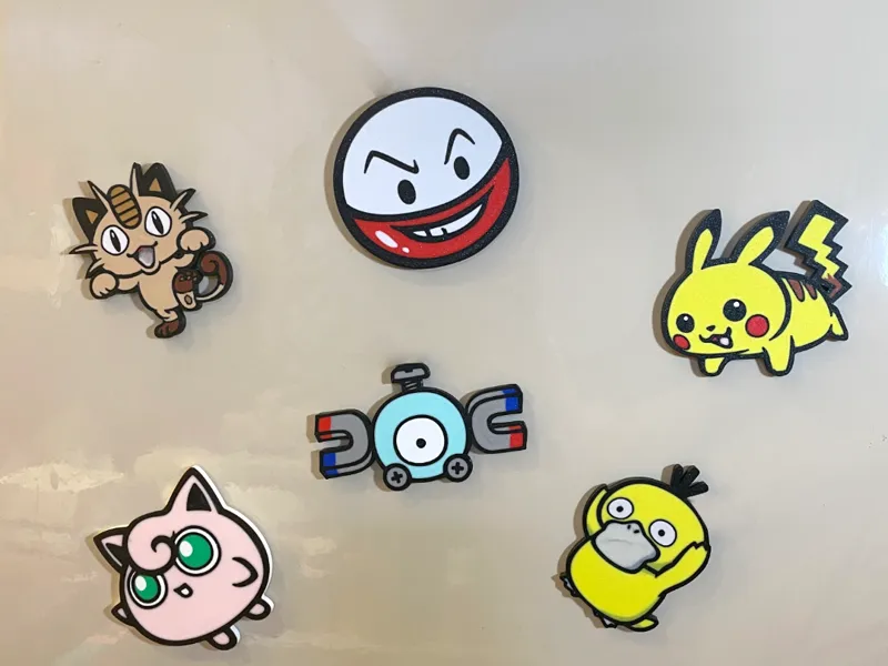 Pokémon Characters Fridge Magnets