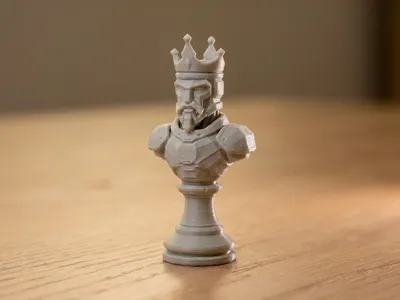 Armored King Chess Piece