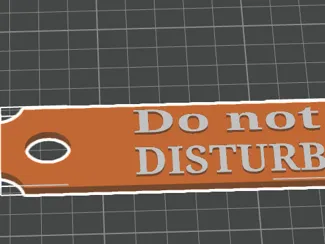 do not disturb sign