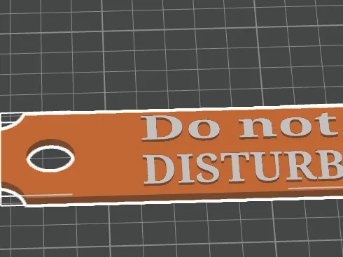 do not disturb sign