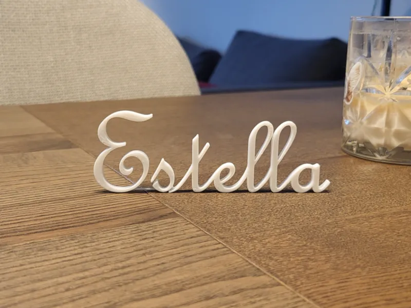 3D Printable Name Display (Estella)