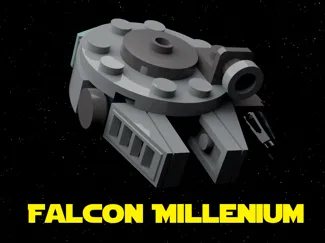 StarWars Mini Falcon Millenium Brick 