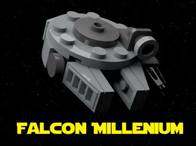 StarWars Mini Falcon Millenium Brick 