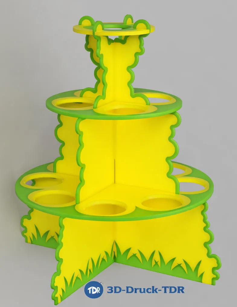 Egg Holder Easter Tree | Modular 2-Color - Free 3D Print Model - MakerWorld