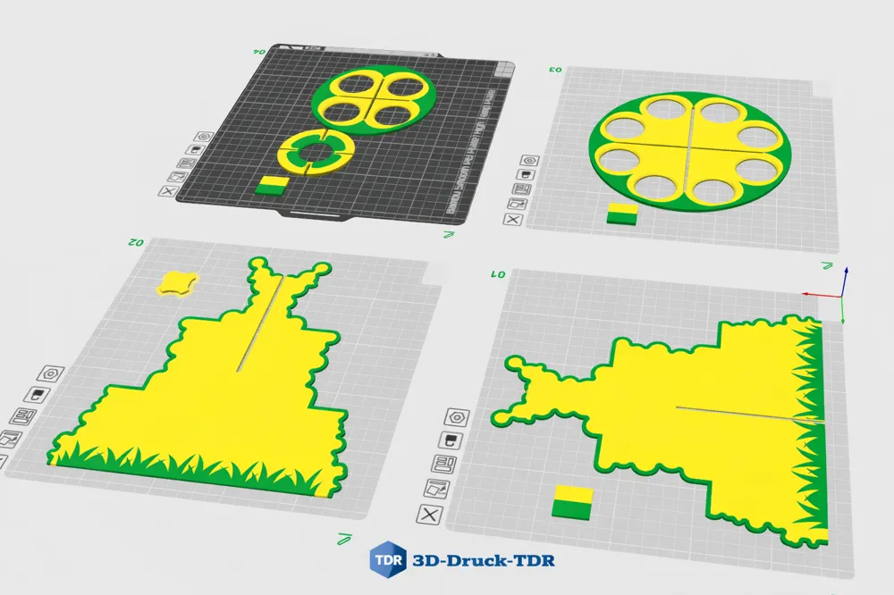 Egg Holder Easter Tree | Modular 2-Color - Free 3D Print Model - MakerWorld