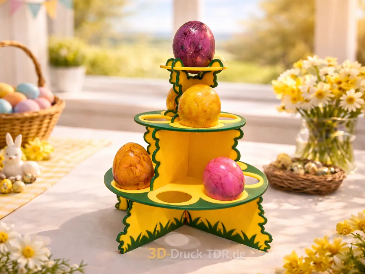 Egg Holder Easter Tree | Modular 2-Color - Free 3D Print Model - MakerWorld
