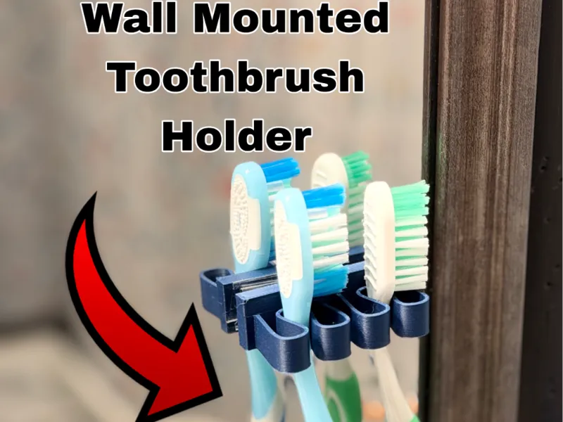 Wall Mounted Toothbrush Holder
