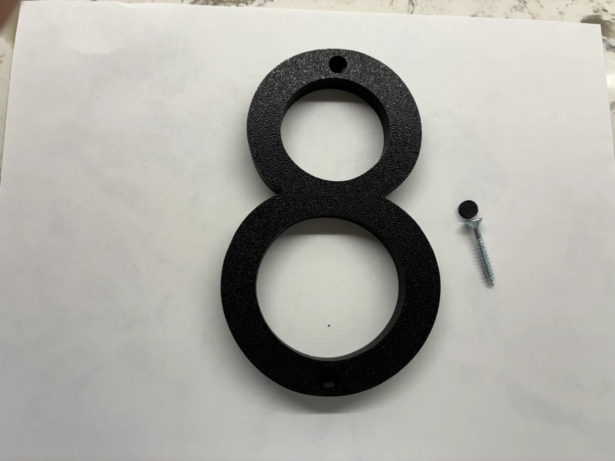 T 6 Inch MODERN AVALON-T 6 INCH HOUSE NUMBERS - Free 3D Print Model - MakerWorld
