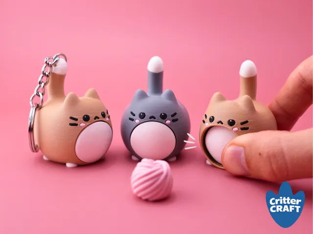 Chonky Cat Clicker Fidget Toy