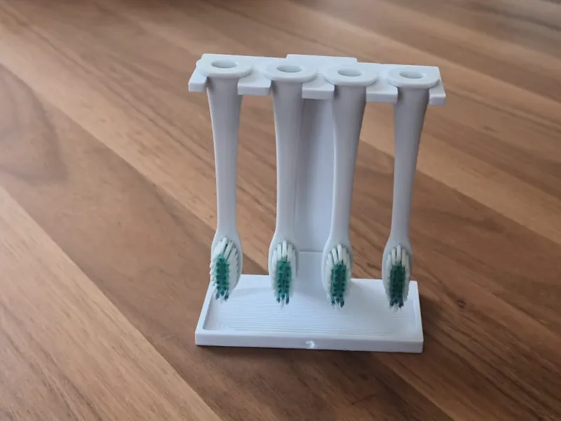 Toothbrush Head Holder with Smart Drain