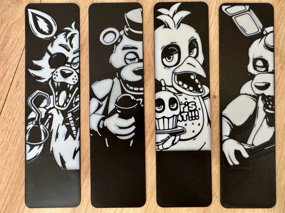 Accesorio de lectura: Five Nights at Freddy’s Bookmarks – Set !. Referencia del modelo original.