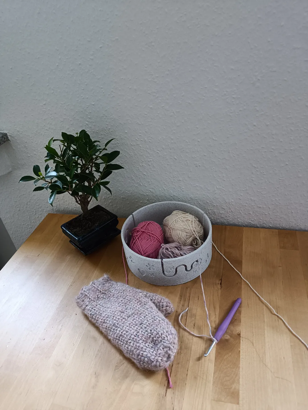 Wool bowl view 2