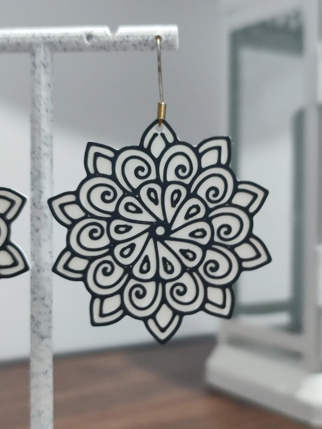 Aretes Flor Mandala view 3