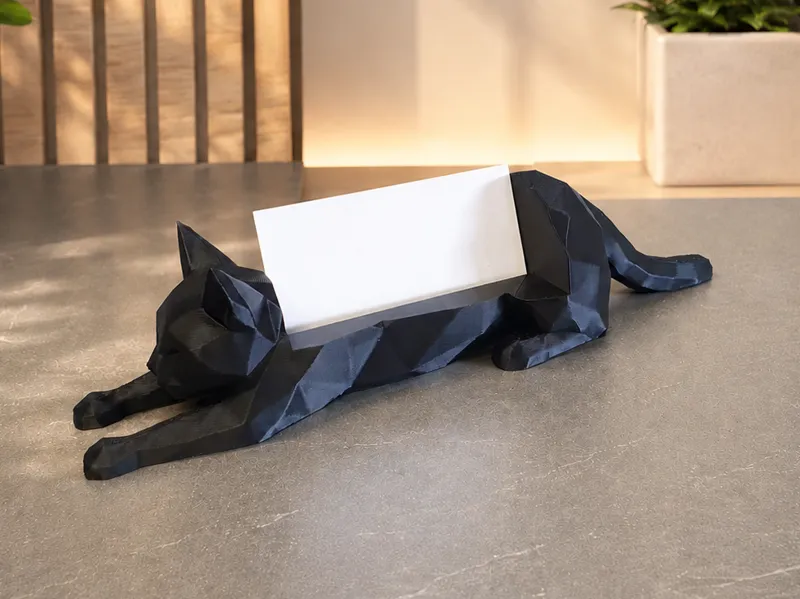 Cat Business Card Holder