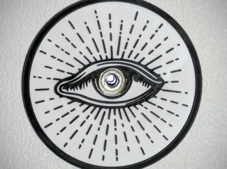 NEW All-Seeing Eye Peephole Cover Frame