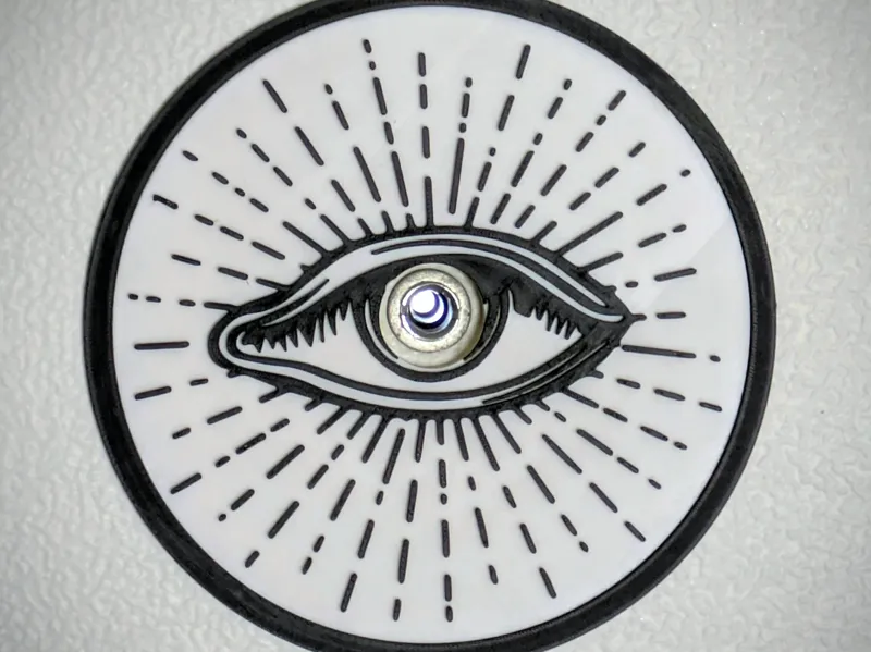 NEW All-Seeing Eye Peephole Cover Frame