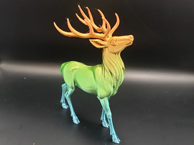 Rainbow Silk Reindeer – 150% Display Model