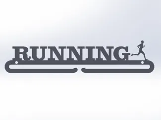 Running medaillehanger man