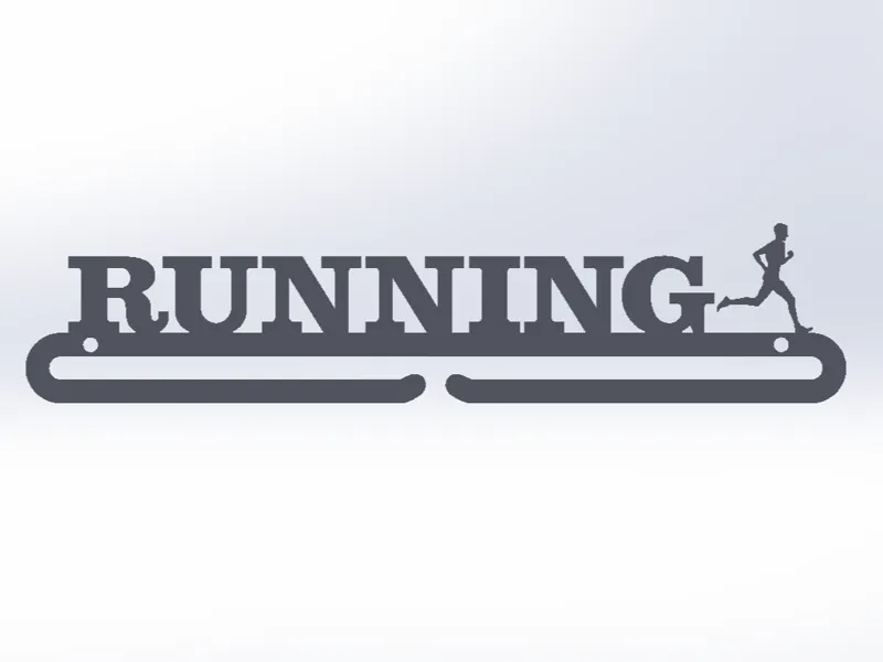 Running medaillehanger man