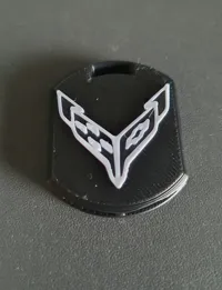 Corvette whistle keychain