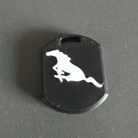 Mustang whistle keychain