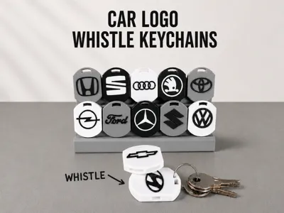 Car Whistle Keychains |VW BMW Audi Mercedes Toyota