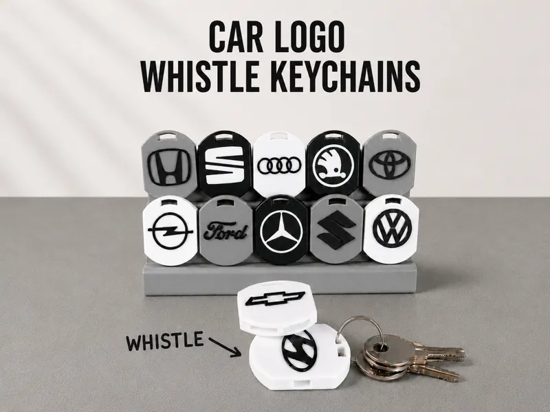 Car Whistle Keychains |VW BMW Audi Mercedes Toyota