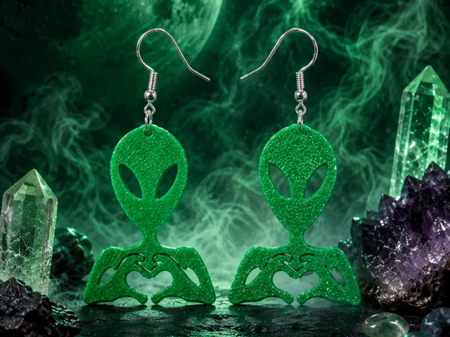 Lovely alien earrings