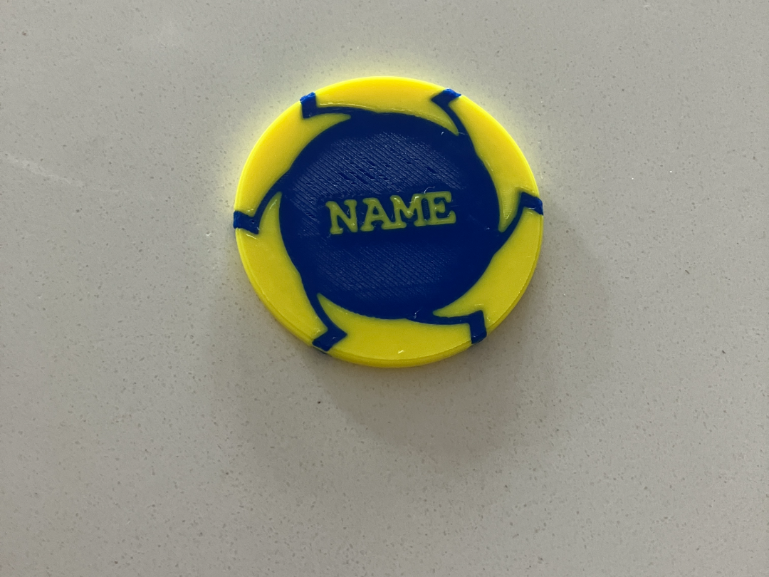 Personalized Spiral Poker Chip