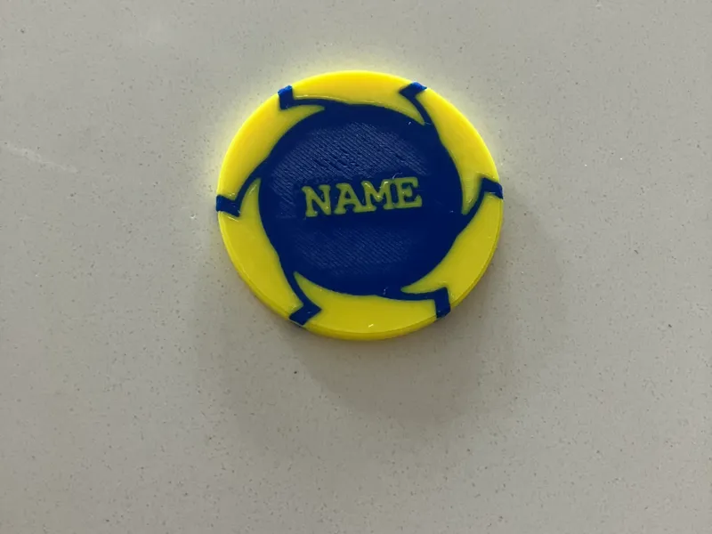 Personalized Spiral Poker Chip