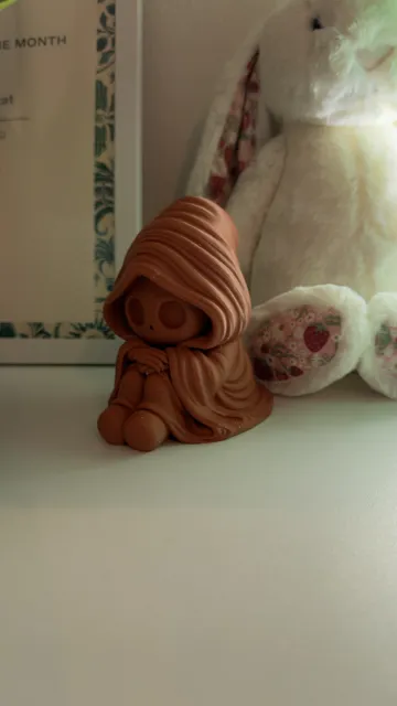 Estante o repisa: Cute Grim Reaper Thinker Spooky Halloween 3D Print — vista de referencia 4