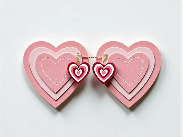Love illusion earrings
