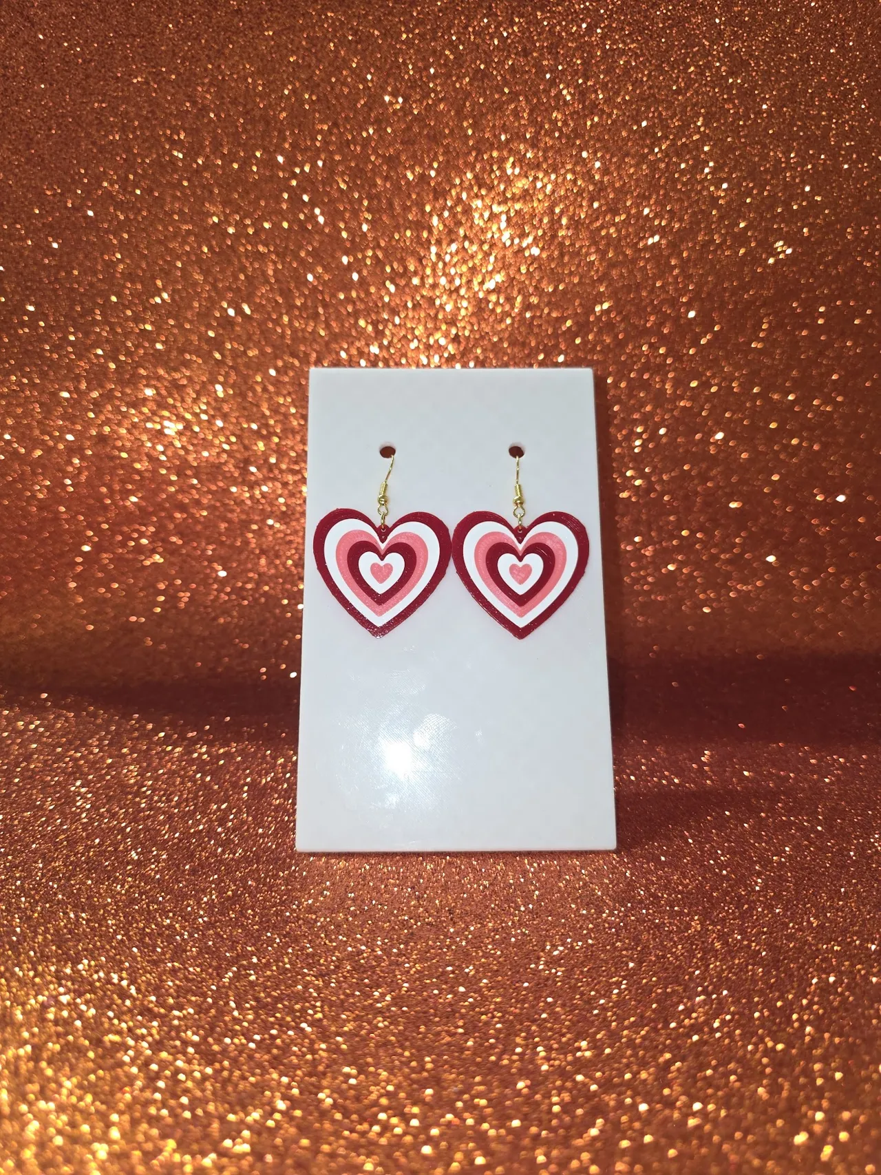 Love illusion earrings view 2