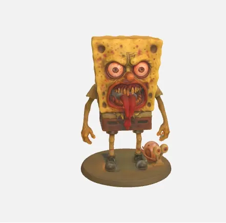 Nightmare Sponge: Deep Sea Madness (AI generated) by cabinet of ...