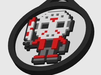Llavero Jason Pixel Art