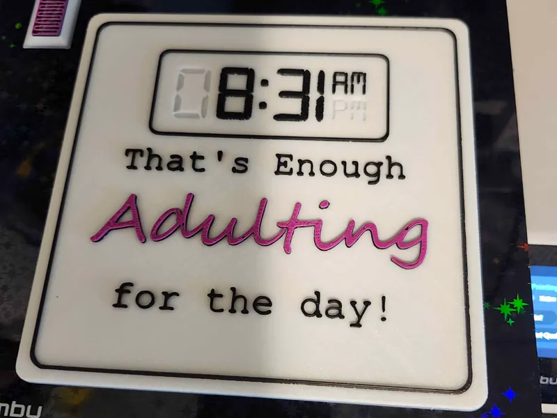 I'm done adulting