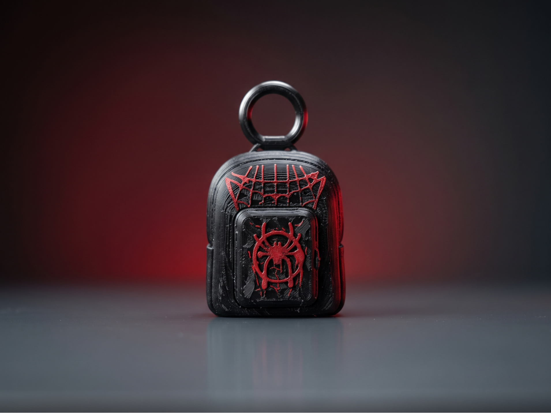 Miles Morales Spider-Man Mini 3D Backpack Keychain - 3D printed Other Fashion Models, in stock in India