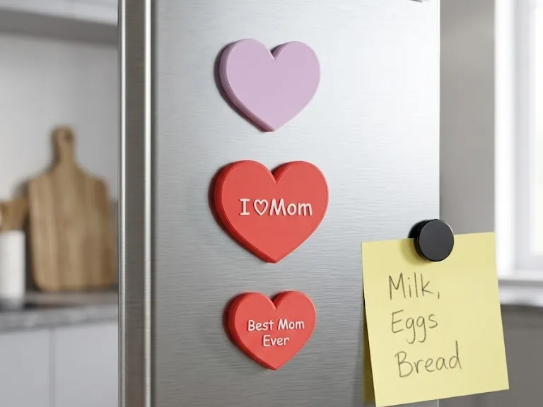 Heart Magnets - 3 Sizes (Embedded Magnet Design)