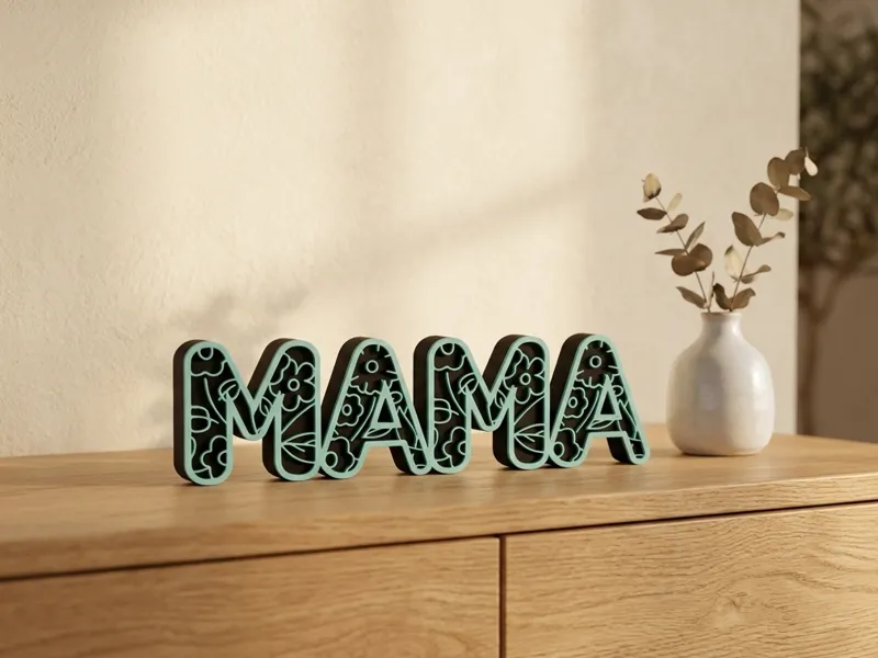Muttertag Mama Schriftzug