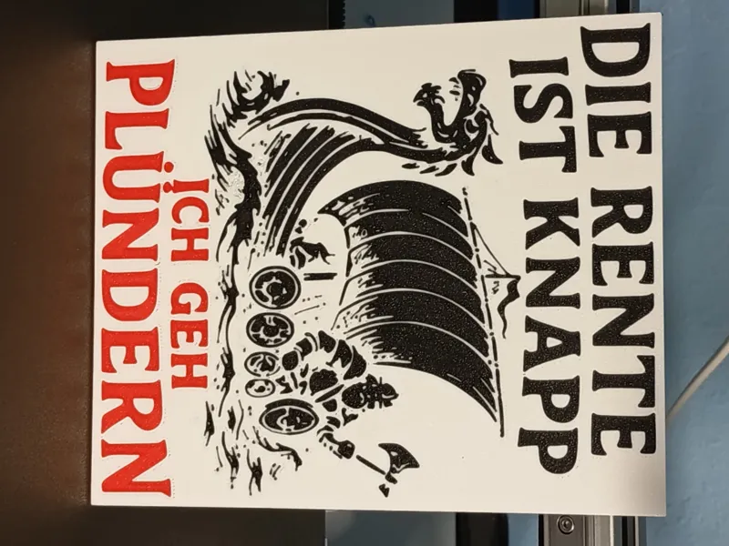 Witziges Rentnerschild mit Aufhänger