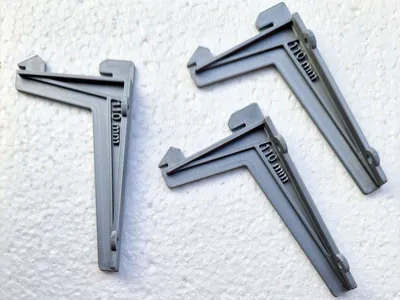 Single Rack Support Shelf Bracket 11cm