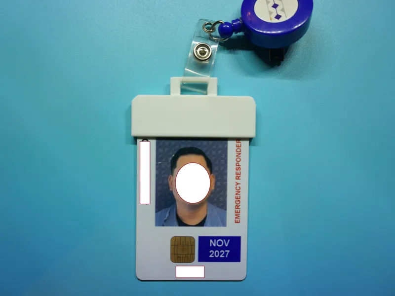 Half badge holder for CAC ID/Badge Cards