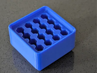 Gridfinity 1x1 Hex Bit Holder