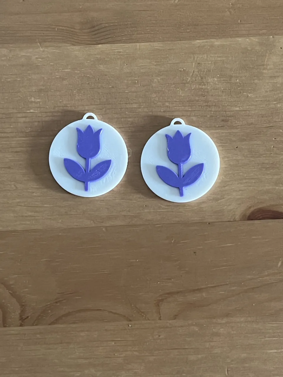 flower earrings view 2