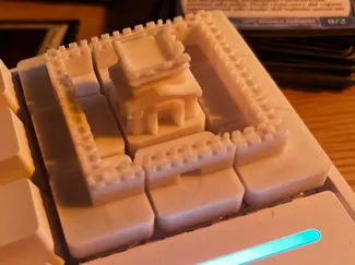 Keycap wall and clash of clans castle - Keyboard