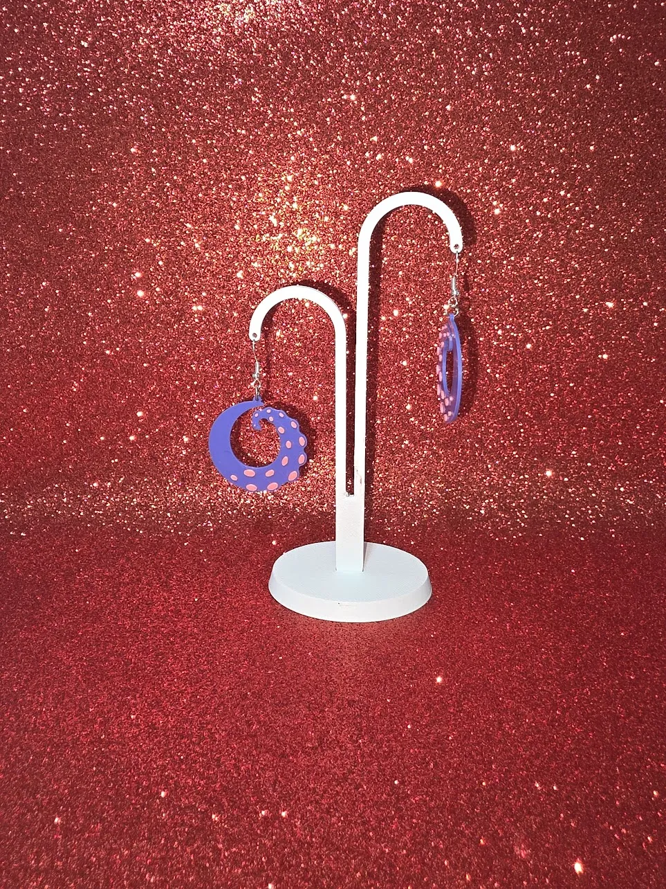 Tentacle earrings view 3
